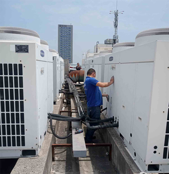 石棉中央空调制热和不制冷系统维修方法